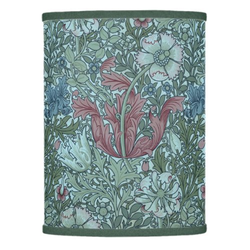 Vintage Floral Pattern Green Blue Red White Lamp Shade