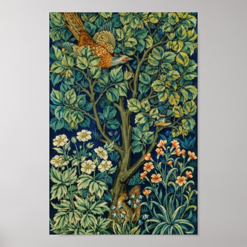 Vintage Floral Pattern Illustration Poster