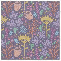 Vintage floral pattern in boho style.