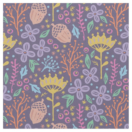 Vintage floral pattern in boho style. fabric