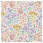 Vintage floral pattern in boho style. fabric