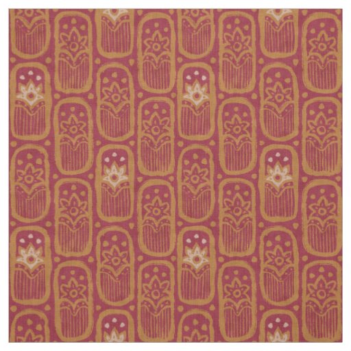 Vintage floral pattern in Indian style. Fabric