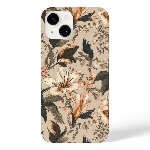 Vintage Floral Pattern iPhone 14 Case