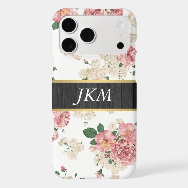 Vintage Floral Pattern Iphone Case (Back)