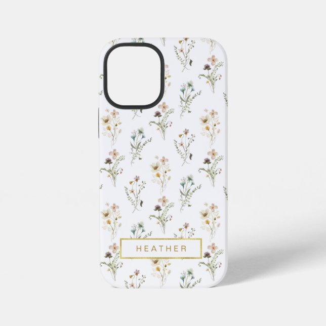 Vintage Floral Pattern Iphone Case (Back)