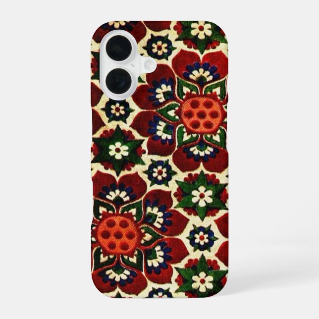 Vintage Floral Pattern Iphone Case (Back)