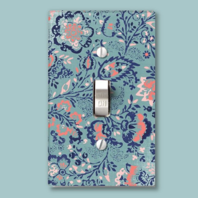 Vintage Floral Pattern Light Switch Cover (Creator Uploaded)