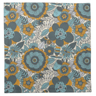Vintage floral pattern napkin