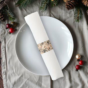Vintage Floral Pattern Napkin Band