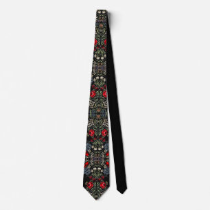 Vintage Floral Pattern  Neck Tie