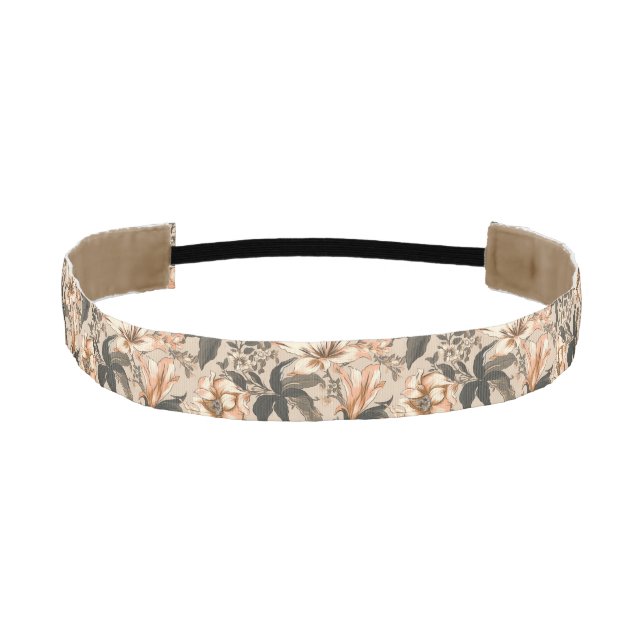 Vintage Floral Pattern Non-Slip Headbands (Front)