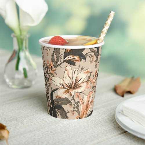 Vintage Floral Pattern Paper cup