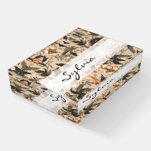 Vintage Floral Pattern Personal Paperweight