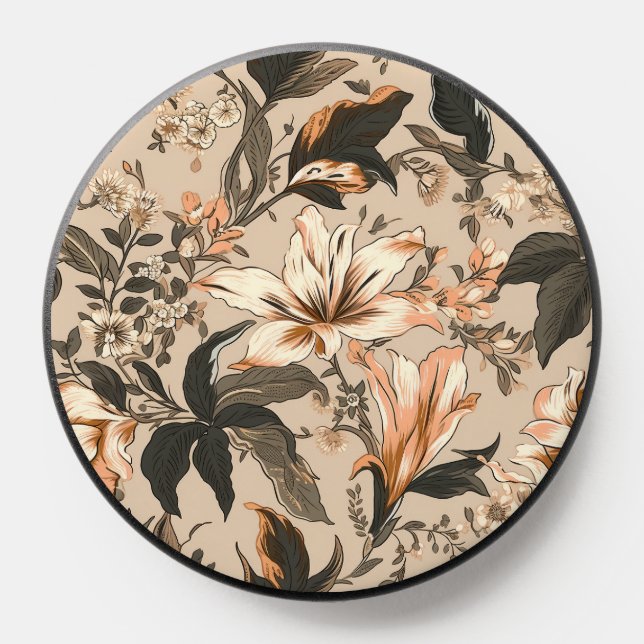 Vintage Floral Pattern Phone Grip (Popsocket)