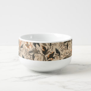 Vintage Floral Pattern Soup Mug