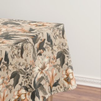 Vintage Floral Pattern Tablecloth