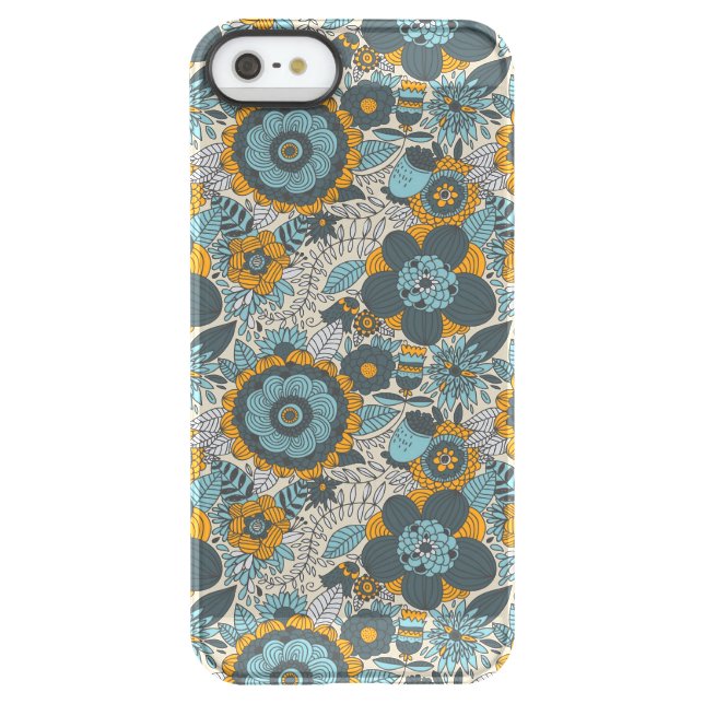 Vintage floral pattern uncommon iPhone case (Back)