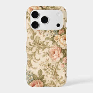 Vintage Floral Pattern Wallpaper iPhone 17 Pro Case