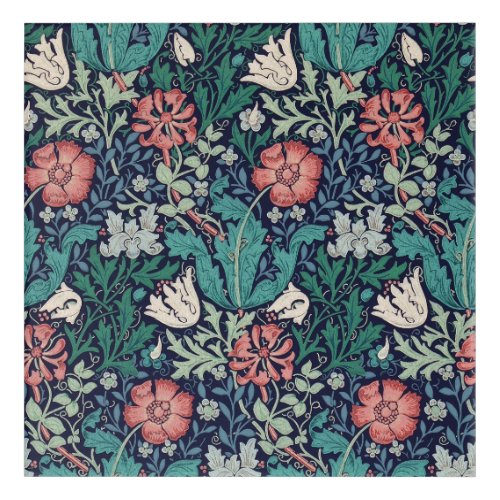 Vintage Floral Pattern William Morris Acrylic Print