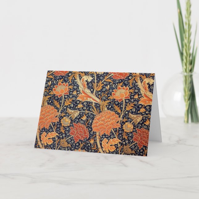 Vintage Floral Pattern, William Morris Card (Front)