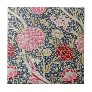 Vintage Floral Pattern, William Morris Ceramic Tile
