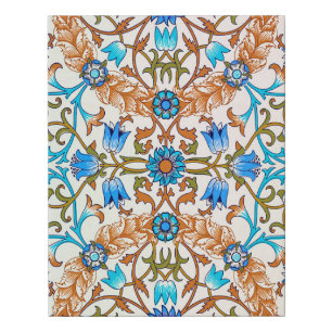 Vintage Floral Pattern, William Morris Faux Canvas Print