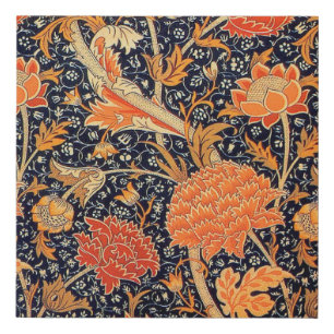Vintage Floral Pattern, William Morris Faux Canvas Print