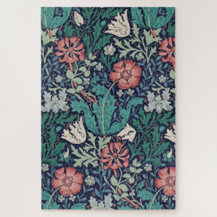 Vintage Floral Pattern, William Morris Jigsaw Puzzle