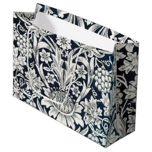 Vintage Floral Pattern, William Morris Large Gift Large Gift Bag