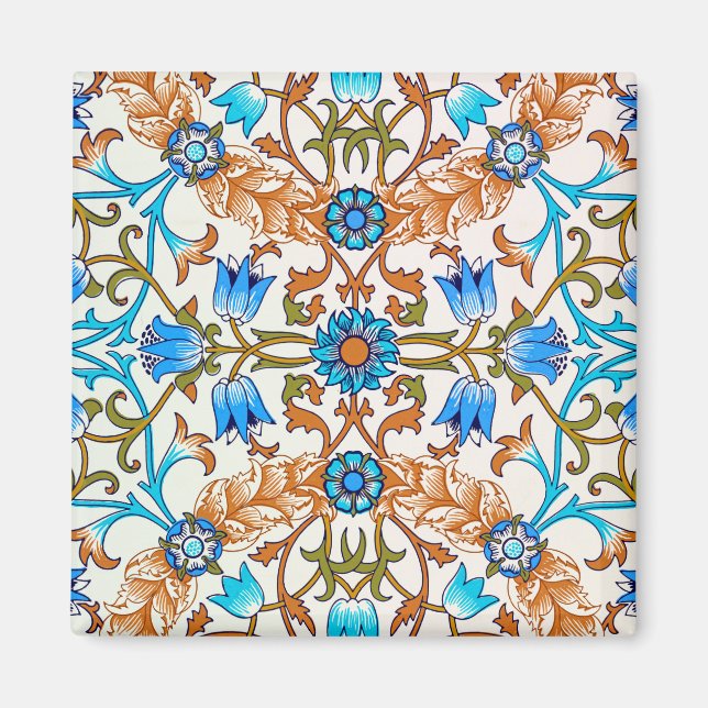 Vintage Floral Pattern, William Morris Magnet (Front)