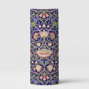 Vintage Floral Pattern, William Morris Pillar Candle