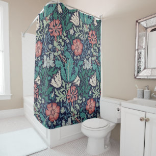 Vintage Floral Pattern, William Morris Shower Curtain