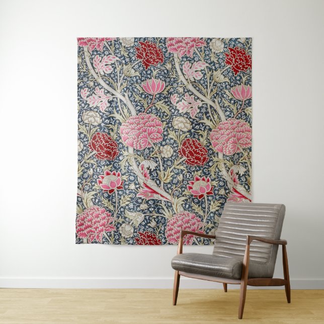 Vintage Floral Pattern, William Morris Tapestry (In Situ)