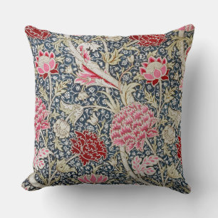 Vintage Floral Pattern, William Morris Throw Pillow
