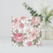 Vintage Floral Pattern with Roses (Standing Front)