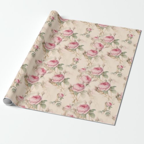 Vintage Floral pattern Wrapping Paper