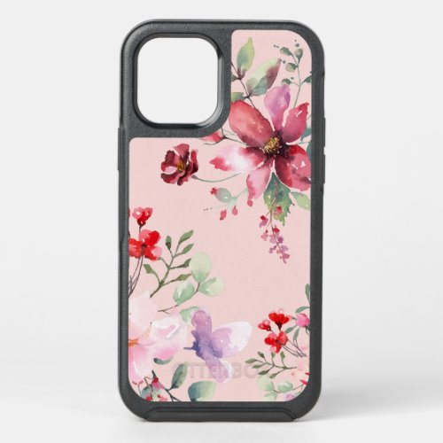 Vintage Floral Patterned  OtterBox Symmetry iPhone 12 Pro Case