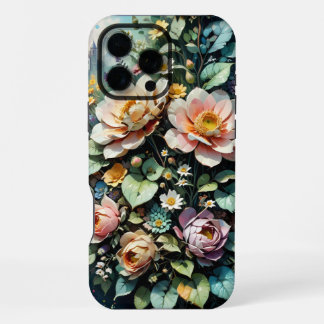 Vintage Floral Patterns iPhone 16 Pro Max Case