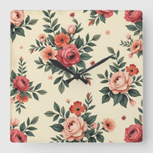 Vintage floral patterns with classic elegance