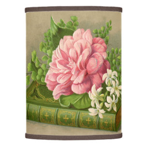 Vintage Floral Peony Classy Book Elegant Lamp Shade
