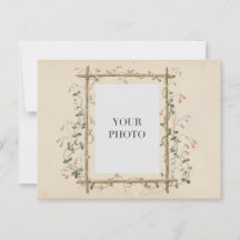 Vintage Floral Personal Photo