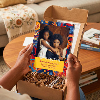 Vintage Floral Personalized Gifts for African Mom Photo Block
