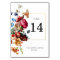 Vintage Floral Personalized Table Number