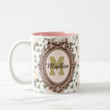 vintage floral personalized