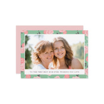 Vintage Floral Photo Mother's Day Card