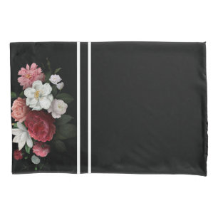 vintage floral pillow case