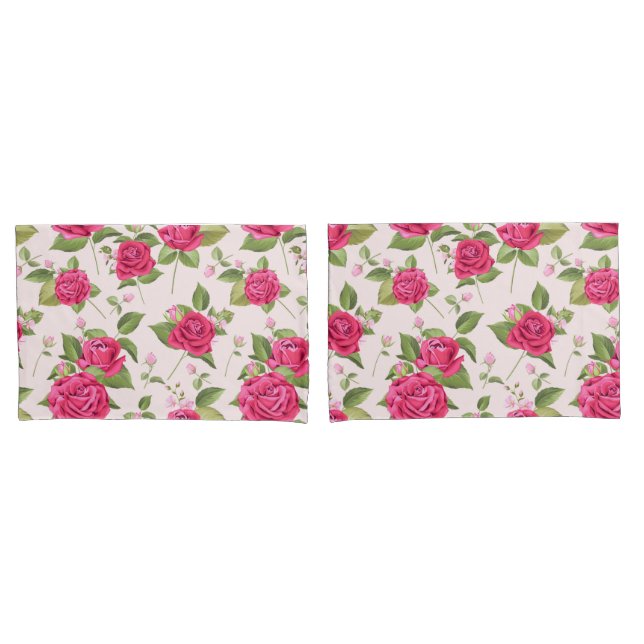 Vintage Floral Pillow Case (Front-Set)