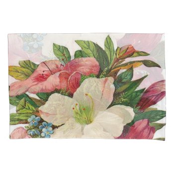 Vintage Floral Pillow Case by Strangeart2015 at Zazzle