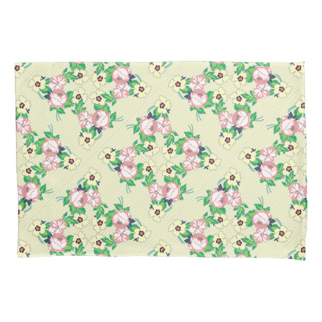 Vintage Floral Pillowcase (Front)