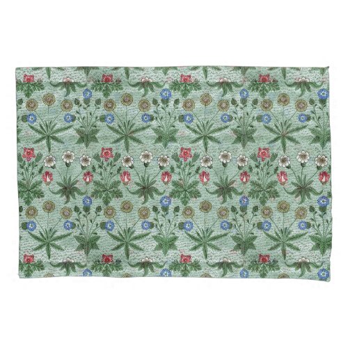 Vintage Floral Pink Blue William Morris Daisy Pillow Case